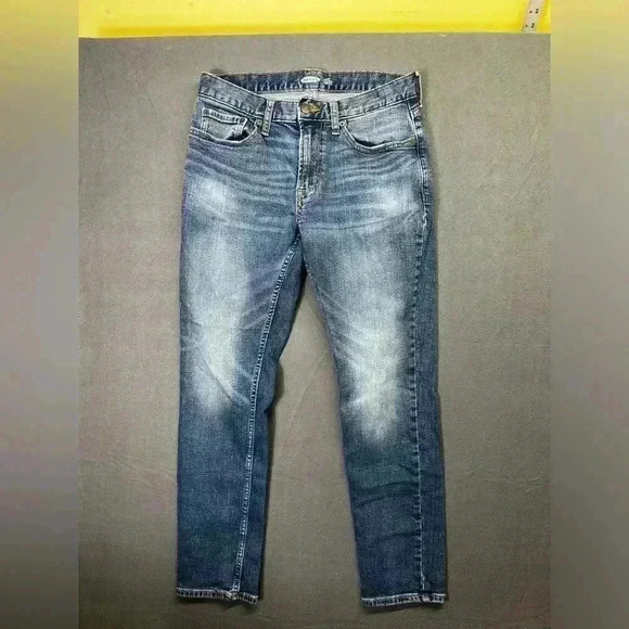 Old Navy Blue Skinny Denim Jeans Men’s 30/30 Stretch Comfy Faded Pants 0934 - Picture 1 of 9